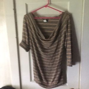 Crop sleeve cool wear vintage sweater